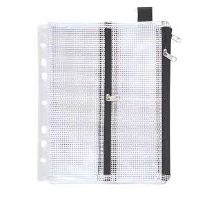 Sammelbeutel mit Abheftrand, A4 3 Zusatzfächer PVCklar gewebeverstärkt