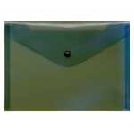 FSY Sichttasche, A5, Druckknopf, Transparent, blau, 1...
