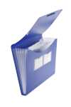 FSY Fächer-Tasche PP, 5er, Standard, blau, 1 Stück
