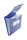 FSY Fächer-Tasche PP, 5er, Standard, blau, 1 Stück