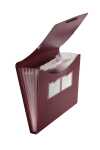 FSY Fächer-Tasche PP, 5er, Standard, bordeaux, 1...