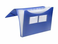 Foldersys Fächer-Tasche PP 7er Standard blau