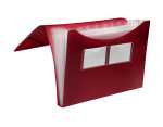 FSY Fächer-Tasche PP, 7er, Standard, bordeaux, 1...
