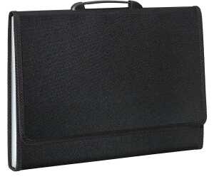 FSY Fächer-Tasche PP, 12er, Standard Tex, Griff, schwarz, 1 Stück