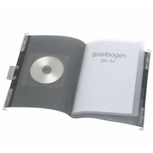 FSY PP-Hänge-Ordnungsmappe A4, 6 Fächer, anthrazit transluzent 1 Stück