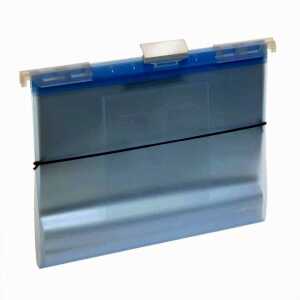 FSY PP-Hänge-Sichtbuch A4, 1 Stück Hüllen, blau transluzent, 1 Stück