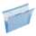 FSY PP-Hängemappe A4, Seitenfalten, blau transluzent, 1 Stück