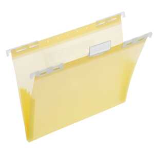 FSY PP-Hängemappe A4, Seitenfalten, gelb transluzent, 1 Stück