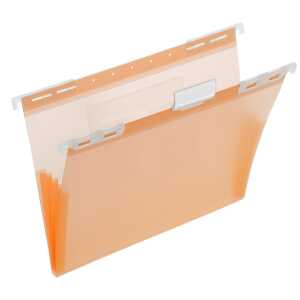 FSY PP-Hängemappe A4, Seitenfalten, orange transluzent, 1 Stück