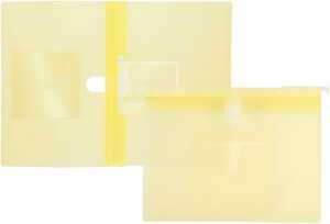 FSY PP-Hängehefter A4, U-Clip + Doppelheftzunge, gelb transluzent