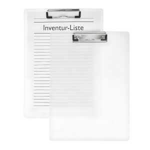 FSY Klemm-Brett, Transparent, transp., Neutral, 1 Stück