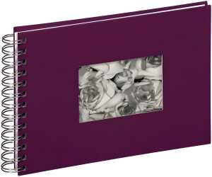 Pagna Spiralalbum 24x17cm Passep. Stoffeinband 40S violett