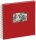 Pagna Spiralalbum 24x25cm Passep. Stoffeinband 50S rot