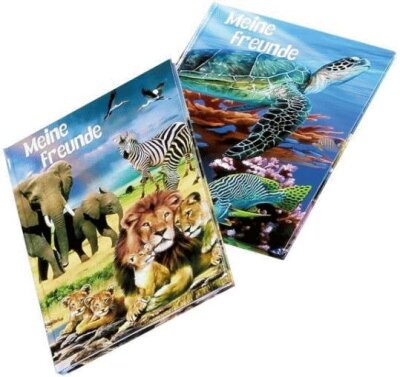 Pagna Freundebuch, Wild Friends, 2 Motive, Motivdruck laminiert, 60 Seiten 20336-25