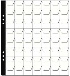 Pagna Münzhüllen 22x24cm 56 Fächer bis 25mm transparent á 5St