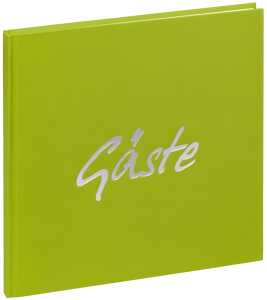 Pagna Gästebuch 25x25cm 128S lindgrün