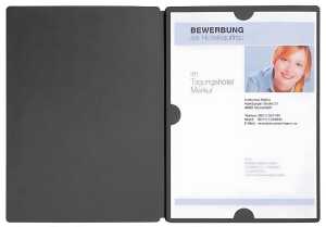 Pagna Bewerbungsmappe Spirit Basic 3tlg. schwarz