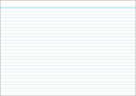 RNK Karteikarte A6 liniert weiß 100St blaue Kopflinie