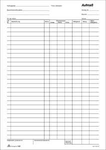 RNK Aufmaßblock A4 100Bl 4002871130202