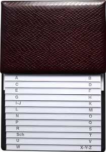 RNK Telefonklappregister 16x22cm rot 12Bl