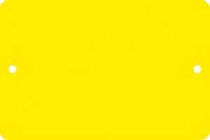RNK Kollianhänger Plastik ohne Druck 65x120mm weiß