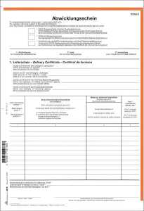 RNK NATO Abwicklungsschein DIN A4 für Laser-Drucker