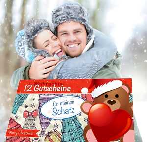 Gutscheinheft Idee & Stil 12 Weihnachtsgutscheine , 150x80mm