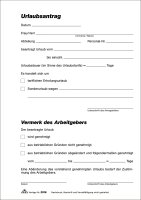 RNK Urlaubsanträge & Fehltagekarten, A5,...