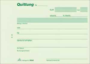 RNK Quittungsblock DIN A6 2x40Bl SD