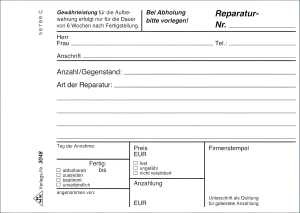 RNK Reparaturblock A6 3x40Bl SD