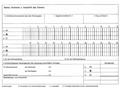 RNK Fahrtenbücher & Zubehör, A5 quer, Kontrollbuch mit 30 Tageskontrollblättern