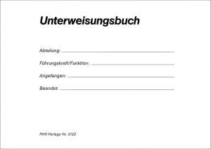 RNK Unterweisung Buch DIN A5 24Bl