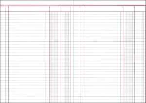 RNK Spaltenbuch A4 30Bl 2 Geldspalten 1 Seite
