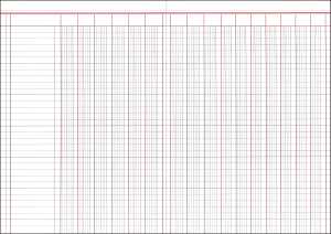 RNK Spaltenbuch A4 30Bl 16 Geldspalten 2 Seiten