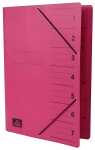 Gummizugmappe A4 35x25cm brombeer 7 Fächer...