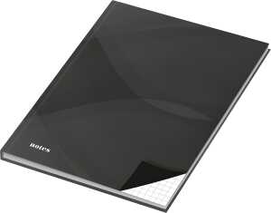 RNK Kladde notes carbon black A5 kariert 96Bl
