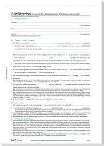 RNK Arbeitsvertrag A4 2Bl 10St gewerblich, kaufmännisch, Aushilfen