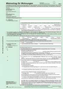 RNK Mietvertrag Universal DIN A4 SD mit Übergabeprotokoll 4x2Bl