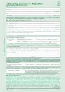 RNK Arbeitsvertrag DIN A4 SD 2x2Bl gewerbliche Arbeitnehmer