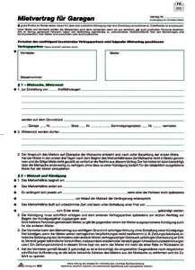 RNK Mietvertrag Garagen u. Kfz-Stellpl. DIN A4 4S 10St