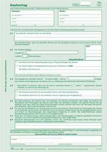 RNK Kaufvertrag für Gegenst. aller Art DIN A4 SD 2Bl 10St