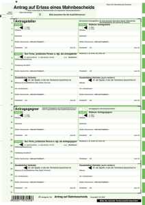RNK Mahnbescheid 21cmx24 SD neutral 10St