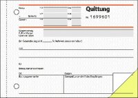 SIGEL SD121 Quittungen - fortlaufend nummeriert - A6 quer - 2x 50 Blatt - selbstdurchschreibend - 50 Sätze