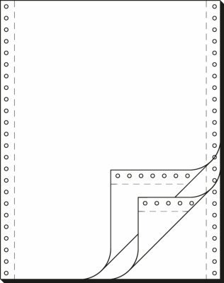 SIGEL 32243 DIN-Computerpapier - blanko - 12 " x 240 mm (A4 hoch) - 60/53/57 g/m² - 3x 600 Blatt