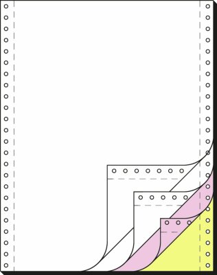 SIGEL 33244 DIN-Computerpapier - blanko - 12 " x 240 mm (A4 hoch) - 60/53/57 g/m² - 4x 500 Blatt