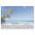 Papier-Schreibunterlage - Palmenstrand blau - ca. A2 30 Blatt