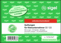 SIGEL SD120 Quittungen - fortlaufend nummeriert - A6 quer...