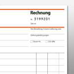 Rechnungen - fortlaufend nummeriert - A5 - 2x 30 Blatt 30 Sätze