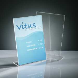 Tischaufsteller - 30 x 42,50 x 11 cm - A3 - schräg