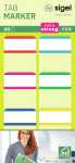 SIGEL Tab Marker - rot/magenta/blau/cyan/grün/gelb -...